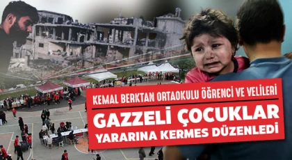 Kemal Berktan Ortaokulu, Gazzeli çocuklar yararına kermes düzenledi